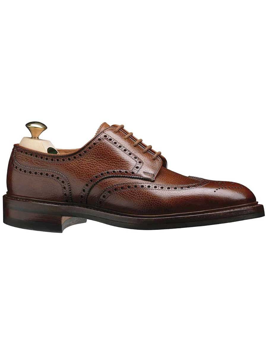 Crockett & Jones Shoes & Boots Crockett & Jones - Pembroke Tan Scotch Grain Shoe