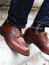 Crockett & Jones Shoes & Boots Crockett & Jones - Pembroke Tan Scotch Grain Shoe