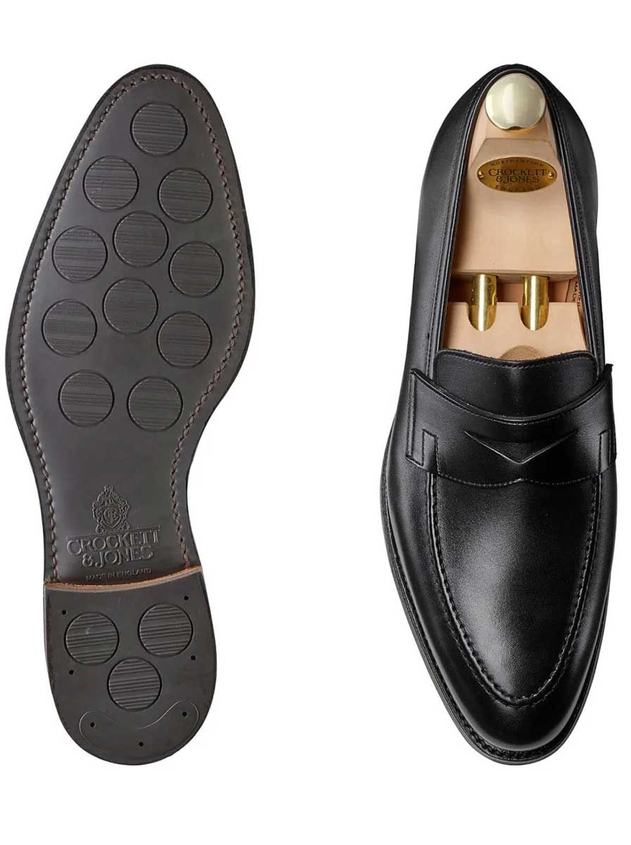 Crockett & Jones - Sydney Black Calf Shoe – Andrew Gardner