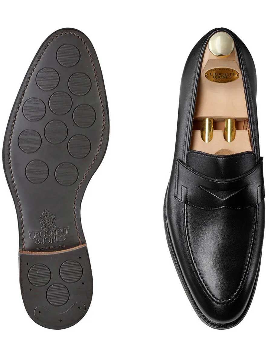 Crockett & Jones Shoes & Boots Crockett & Jones - Sydney Black Calf Shoe