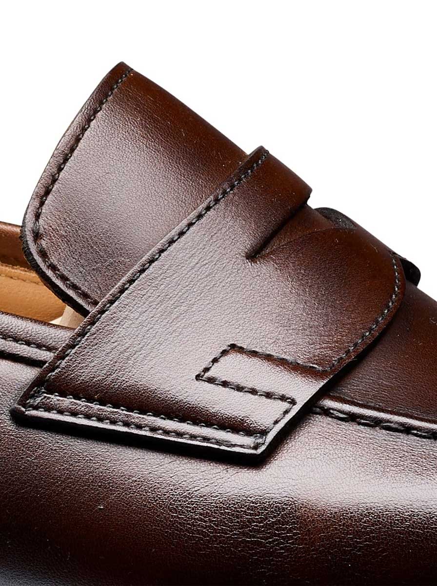Crockett & Jones - Sydney Dark Brown Burnished Calf Shoe – Andrew