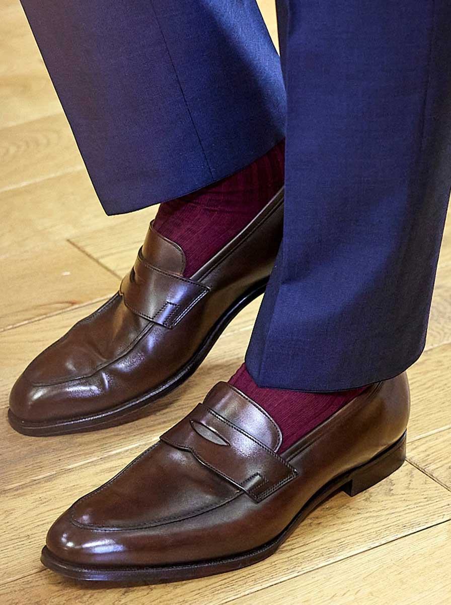 Crockett & Jones - Sydney Dark Brown Burnished Calf Shoe – Andrew