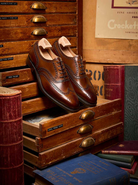 Crockett & Jones Shoes & Boots Crockett & Jones - Westgate 2 Dark Brown Burnished Calf Shoe