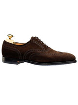 Crockett & Jones Shoes & Boots Crockett & Jones - Westgate 2 Dark Brown Calf Suede Shoe