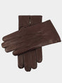 Dents Gloves Dents - Brown Hand-sewn Three-Point Cashmere-Lined Deerskin Gloves