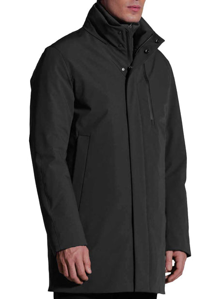 Duno Coats Duno - Blake Technical 2-Layer Bi-Stretch Black Coat