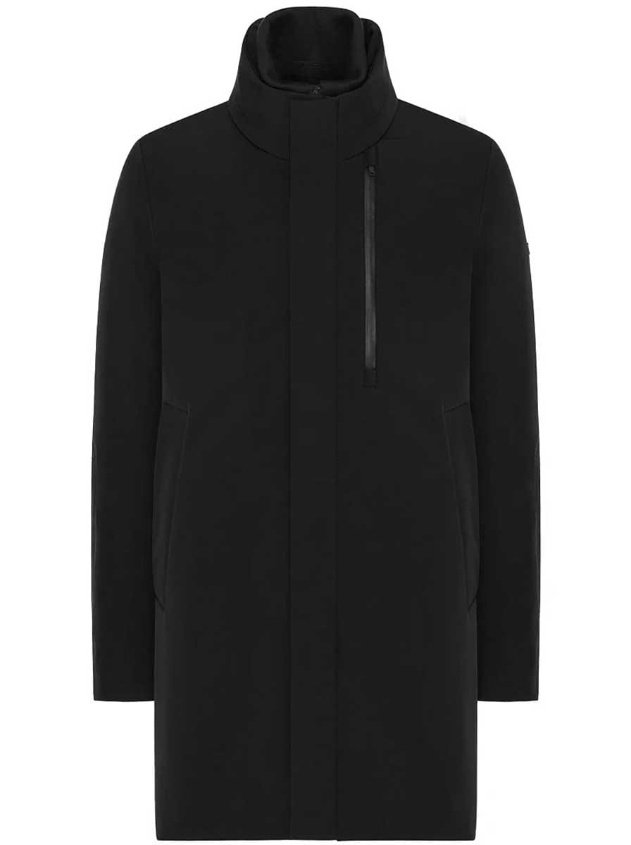 Duno Coats Duno - Blake Technical 2-Layer Bi-Stretch Black Coat