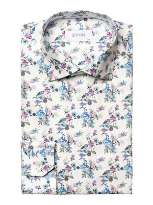 Eton Shirts Copy of Eton - Floral Print Shirt