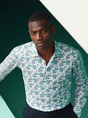 Eton Shirts Copy of Eton - Floral Print Shirt