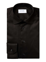 Eton Shirts Eton - Black Signature Twill Shirt