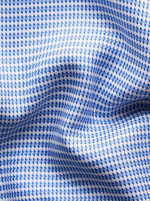 Eton Shirts Eton - Blue Houndstooth Check Shirt