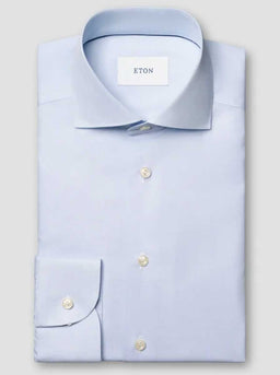 Eton Shirts Eton - Breeze End on End Light Blue Shirt 126-9
