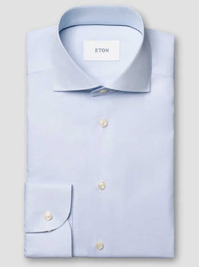 Eton Shirts Eton - Breeze End on End Light Blue Shirt 126-9