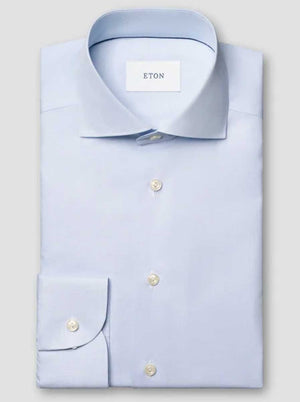 Eton Shirts Eton - Breeze End on End Light Blue Shirt 126-9