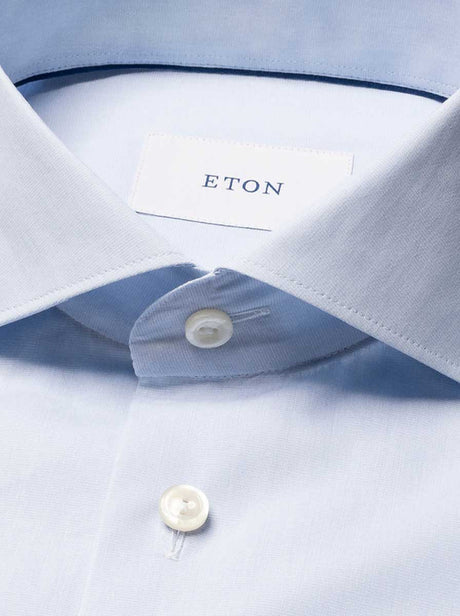 Eton Shirts Eton - Breeze End on End Light Blue Shirt 126-9