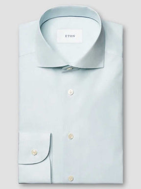 Eton Shirts Eton - Breeze End on End Mint Shirt