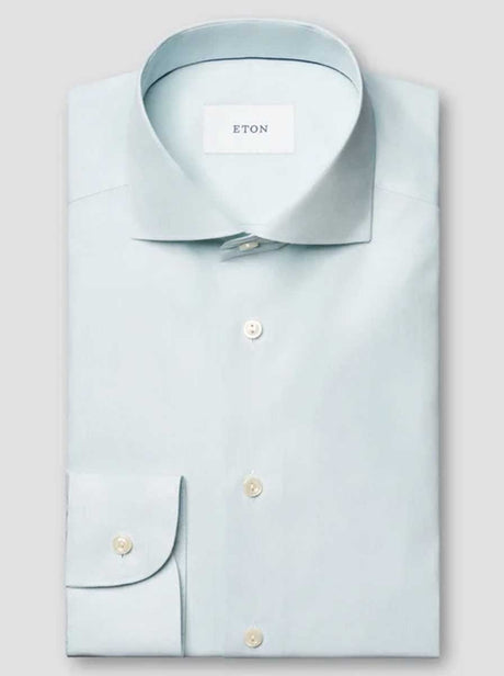 Eton Shirts Eton - Breeze End on End Mint Shirt