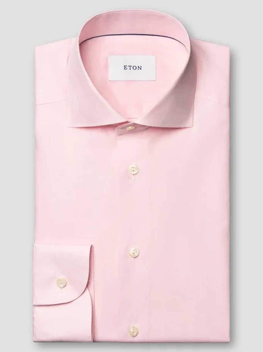 Eton Shirts Eton - Breeze End on End Pink Shirt