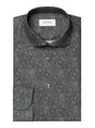 Eton Shirts Eton - Brown Motif Print Signature Twill Shirt