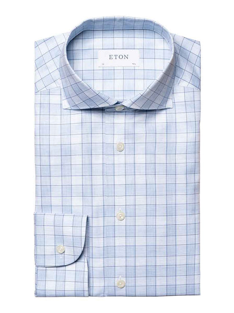 Eton Shirts Eton - Checked Twill Shirt