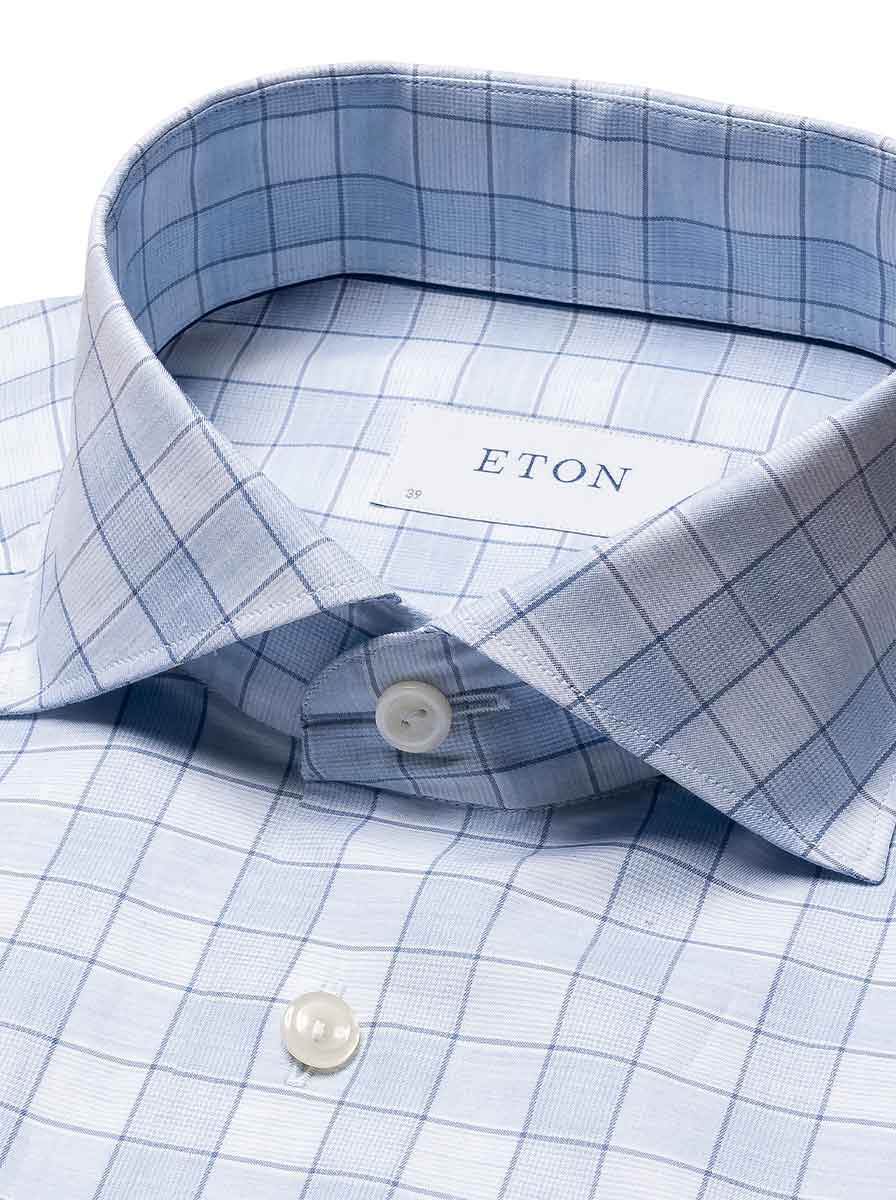 Eton Shirts Eton - Checked Twill Shirt