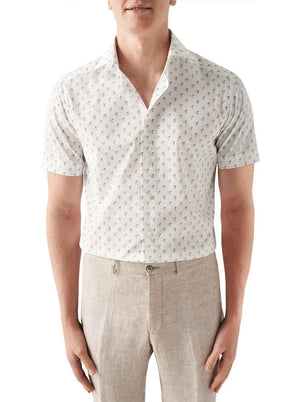 Eton Shirts Eton - Cocktail Print Short Sleeve Shirt 124