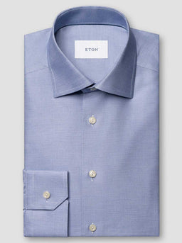 Eton Shirts Eton - End on End Signature Twill Blue Shirt