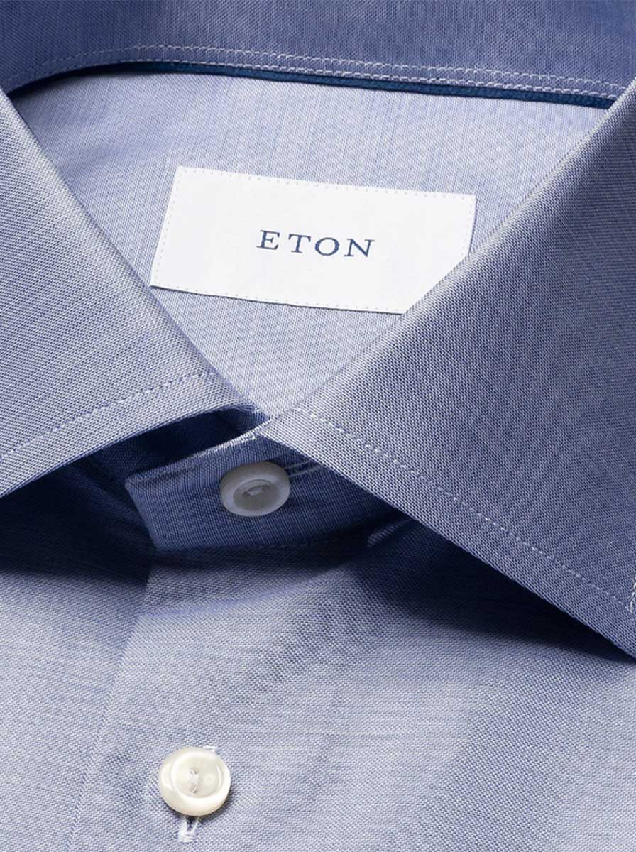 Eton Shirts Eton - End on End Signature Twill Blue Shirt
