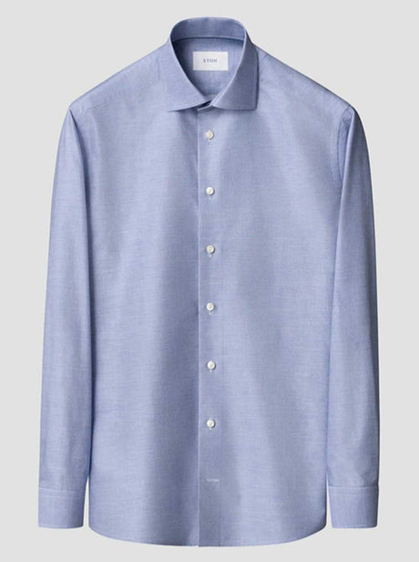 Eton Shirts Eton - End on End Signature Twill Blue Shirt