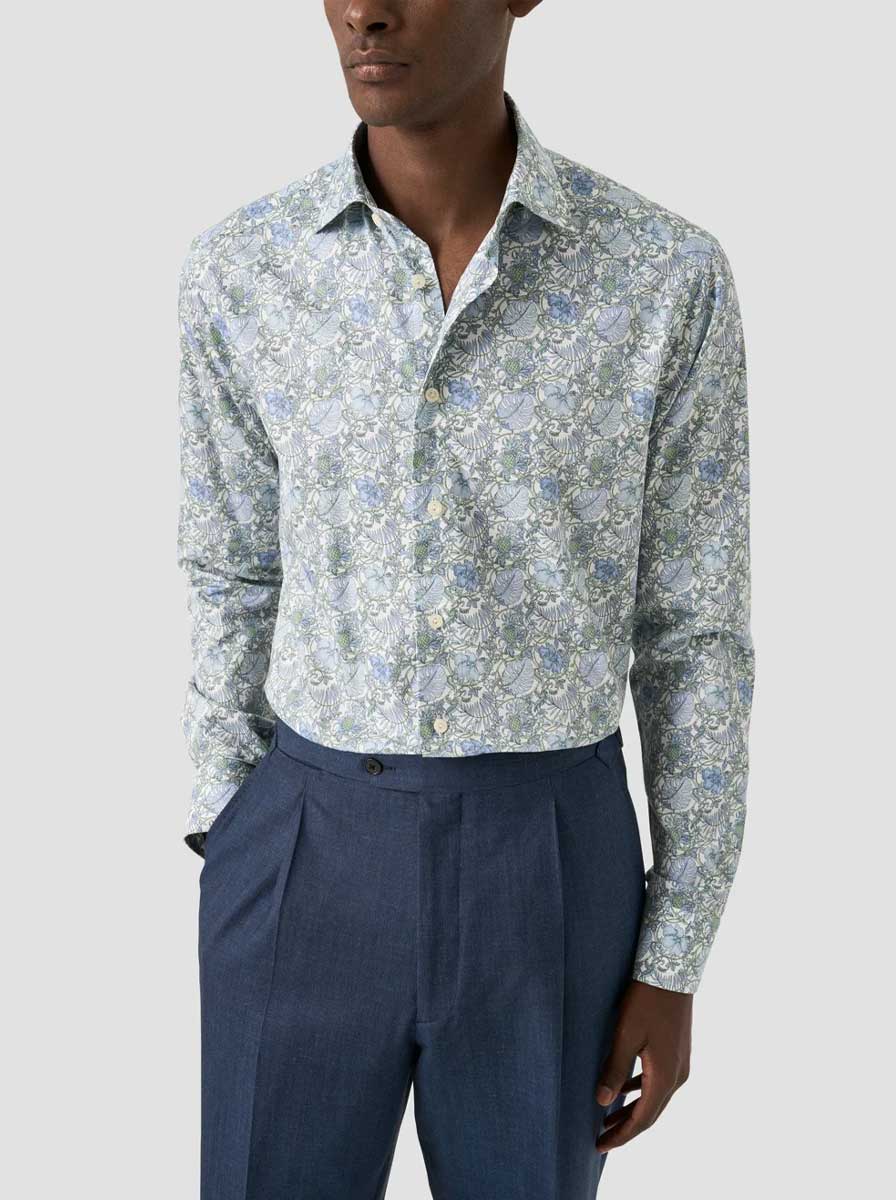 Eton Shirts Eton - Floral Signture Twill Shirt
