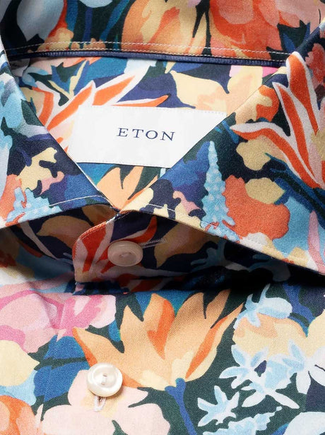 Eton Shirts Eton - Floral Cotton TENCEL™ Lyocell Shirt