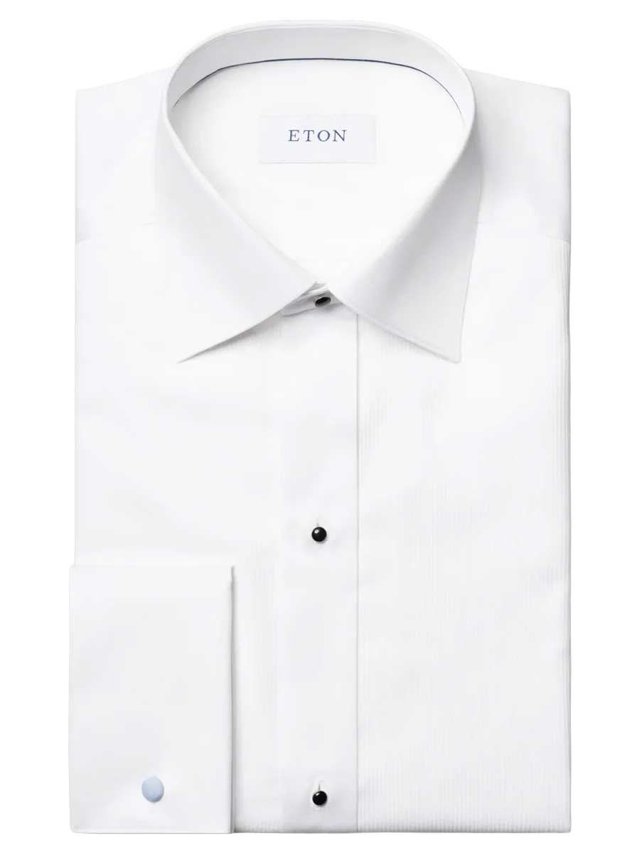 Eton Shirts Eton - Fine Plissé White Dress Shirt