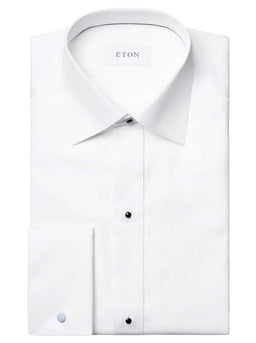 Eton Shirts Eton - Fine Plissé White Dress Shirt