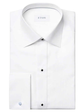 Eton Shirts Eton - Fine Plissé White Dress Shirt