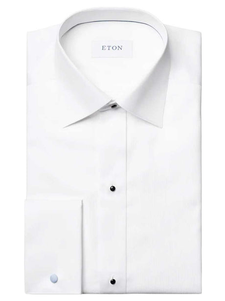 Eton Shirts Eton - Fine Plissé White Dress Shirt