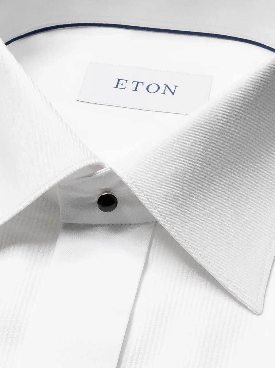 Eton Shirts Eton - Fine Plissé White Dress Shirt