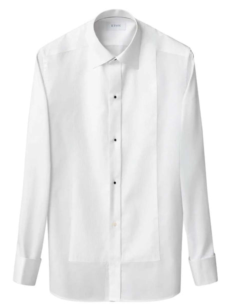 Eton Shirts Eton - Fine Plissé White Dress Shirt