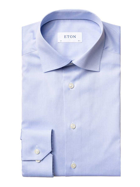 Eton Shirts Eton - Light Blue Signature Twill Shirt