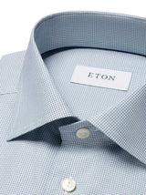 Eton Shirts Eton - Light Green Fine Check Shirt