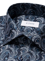 Eton Shirts Eton - Navy Floral Print Shirt