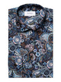 Eton Shirts Eton - Navy Motif Print Shirt