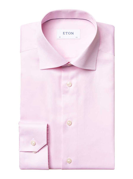 Eton Shirts Eton - Pink Signature Twill Shirt