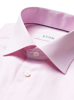 Eton Shirts Eton - Pink Signature Twill Shirt