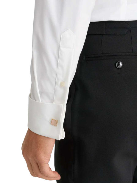 Eton Shirts Eton - Piqué White Dress Shirt