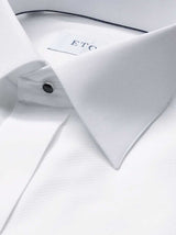 Eton Shirts Eton - Piqué White Dress Shirt