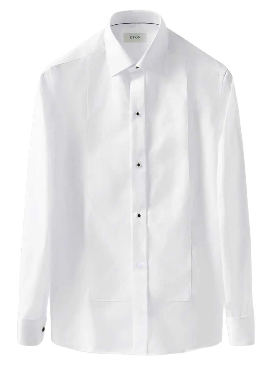 Eton Shirts Eton - Piqué White Dress Shirt