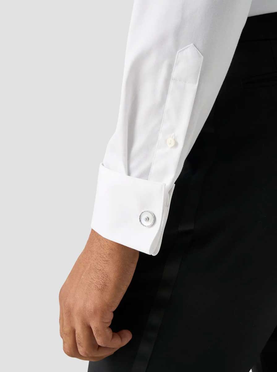 Eton Shirts Eton - Plissé White Dress Shirt