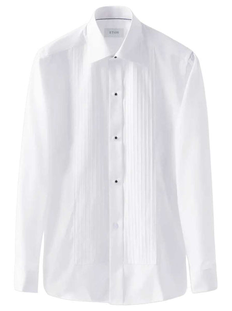 Eton Shirts Eton - Plissé White Dress Shirt