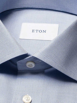Eton Shirts Eton - Royal Oxford Blue Shirt