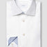 Eton Shirts Eton - Royal Oxford White Shirt w/ Contrast Details
